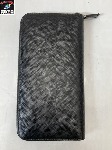 長財布 PRADA サフィアーノ トライアングル ジップアラウンド財布