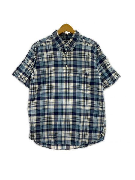 POLO RALPH LAUREN 半袖シャツ ボタンダウン S/S チェックシャツ（XL）
