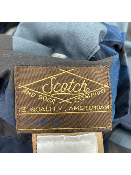 SCOTCH＆SODA 中綿 リバーシブルキルティング ジャケット ネイビー[値下]