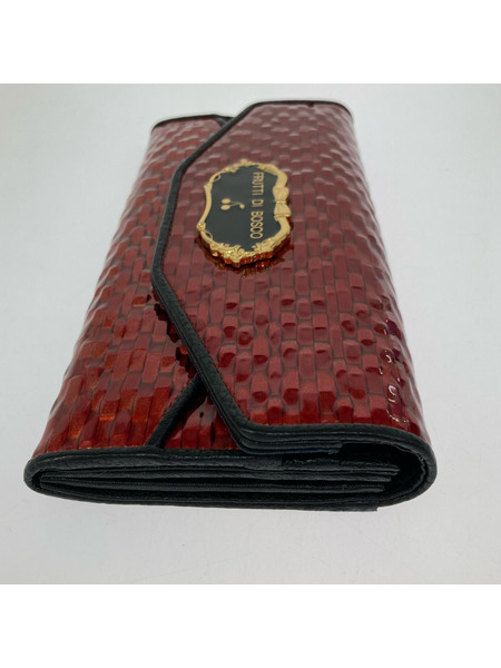 FRUTTI DI BOSCO 長財布 アートレザー/レッド