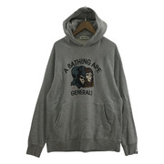 A BATHING APE GENERALS 金タグ POパーカー グレー L