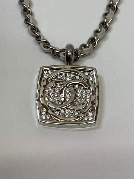 CHANEL ココマーク メタル×ラインストーン ネックレス 開封品 シャネル アクセサリー CCマーク ロゴマーク