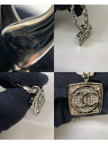 CHANEL ココマーク メタル×ラインストーン ネックレス 開封品 シャネル アクセサリー CCマーク ロゴマーク