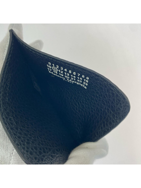 MAISON MARGIELA グレインレザー カードケース ブラック SA3VX0007 P4455