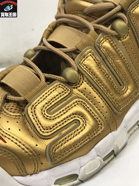 NIKE AIR MORE UPTEMPO×SUPREME 902290-700/28.0cm/ゴールド/ナイキ/スニーカー