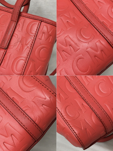 MCM 2WAY　ハンドバッグ　 赤