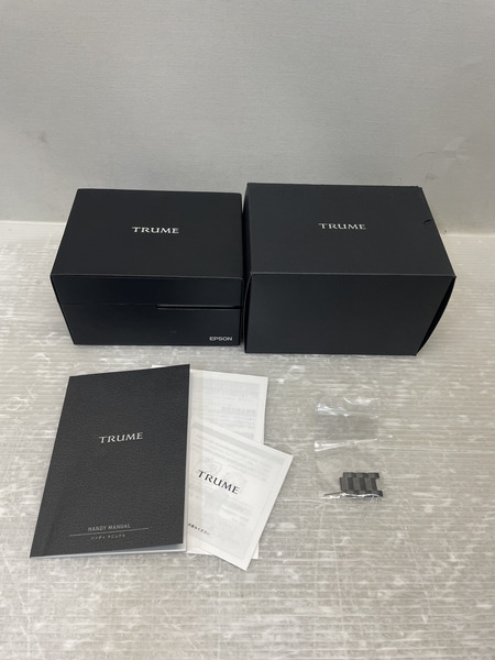 EPSON TRUME TM-MB5 クロノグラフ 腕時計 ブラック ブラック