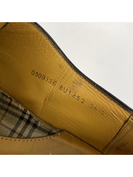 BURBERRY シューズ プレーントゥ レザーシューズ 26.5cm ブラック