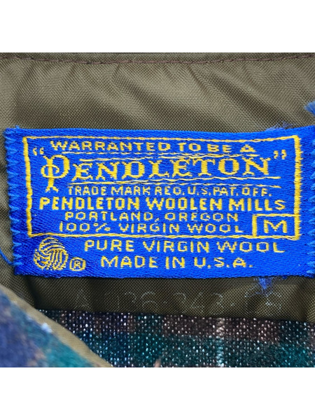 PENDLETON 長袖Tシャツ・カットソー 80S チェックシャツ ブラウン
