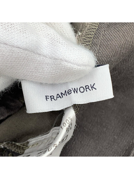 FRAMeWORK パンツ スラックスパンツ/グレー