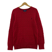 POLO RALPH LAUREN ニット・セーター ケーブルニット 赤