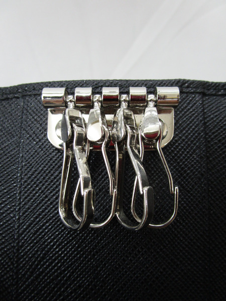 キーケース・キーリング PRADA/4連キーケース/BLK