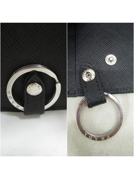 キーケース・キーリング PRADA/4連キーケース/BLK