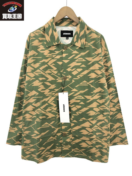 atmos COVERALL VIRTUAL CAMO XL カーキ MAT21-S004｜商品番号