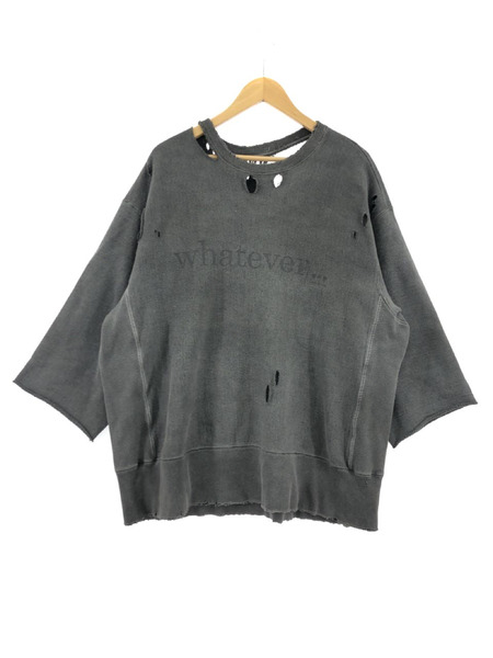 ANCELLM CRASH CREWNECK 3 4 SLEEVE SWEAT SHIRT 2[値下]｜商品番号 ...