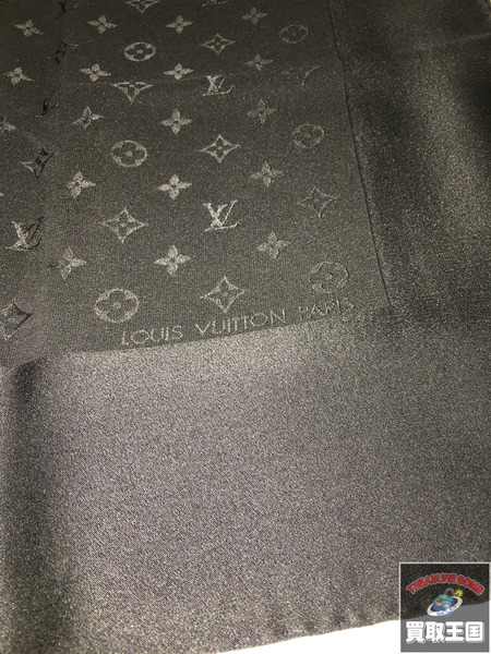 Louis Vuitton　シルクスカーフ　黒　M71150