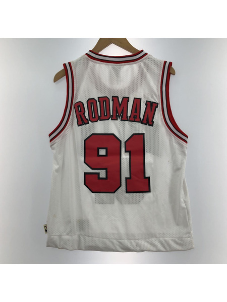 adidas NBA シカゴブルズ #91 ロッドマン ゲームシャツ