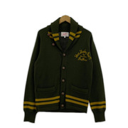 The DUFFER of St.GEORGE ショールカラーカーディガン DF-E9-55830 緑 (M)