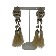 TOGA ARCHIVES METAL CHAIN FRINGE EARRINGS イヤリング 銀白