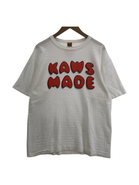 HUMAN MADE×KAWS　S/Sカットソー　白（L）