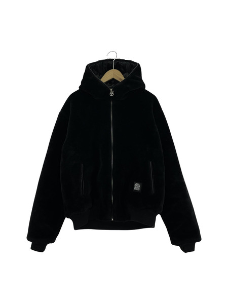 BLACK EYE PATCH 24AW ファージップパーカー M ブラック