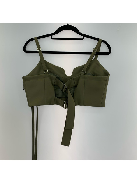 UNITED TOKYO キャミソール バックベルトビスチェ カーキ