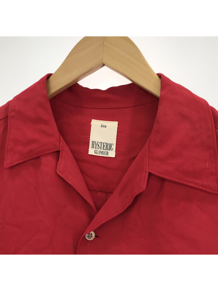 HYSTERIC GLAMOUR 90s L/Sバックデザイン レーヨンシャツ レーヨン