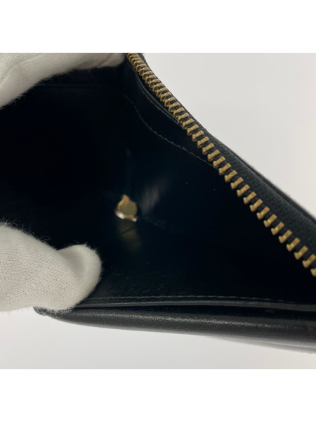 COMME des GARCONS コンパクトウォレット レザーラウンドファスナー 黒 SA7100