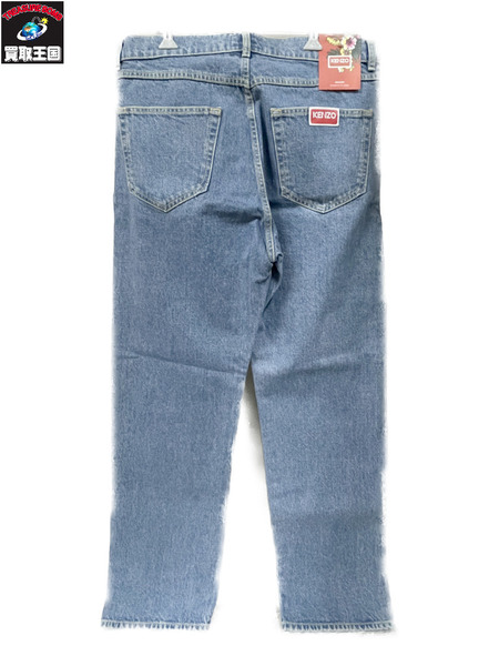 KENZO ロゴパッチ デニムパンツ 34 ブルー FC65DP3319FI 