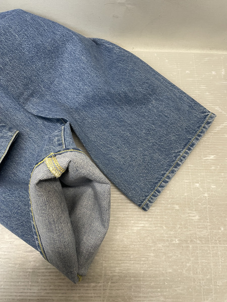 KENZO ロゴパッチ デニムパンツ 34 ブルー FC65DP3319FI 