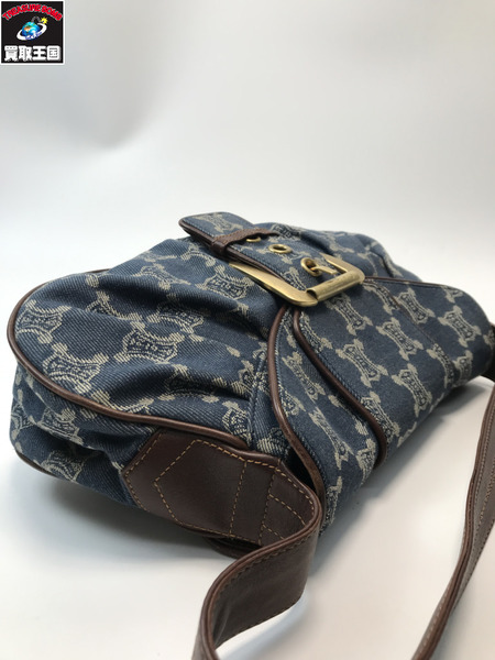 CELINE セリーヌ バリマカダム デニム ワンショルダーバック ブルー系