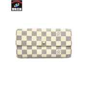 LV ポルトフォイユ・サラ ダミエ・アズール N61735 ※状態考慮