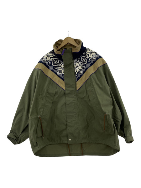 kolor 24SS BLOUSON ニットドッキングブルゾン 1 オリーブ