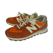 NEW BALANCE スニーカー 574 オレンジ 28.0cm
