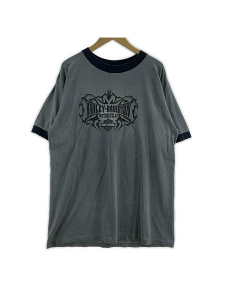 Harley-Davidson 半袖Tシャツ・カットソー S/S リンガーTEE NAVY