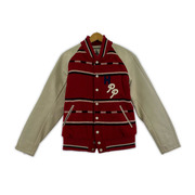 HYSTERIC GLAMOUR ブルゾン・ジャンパー レザー/ウールスタジャン レッド SIZE:F