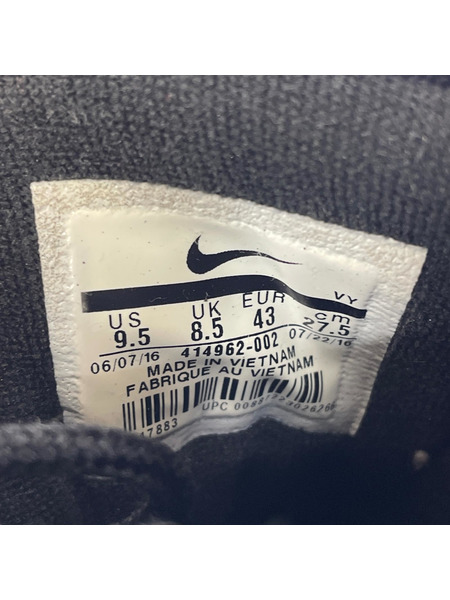 NIKE スニーカー AIR MORE UPTEMPO (27.5) ブラック