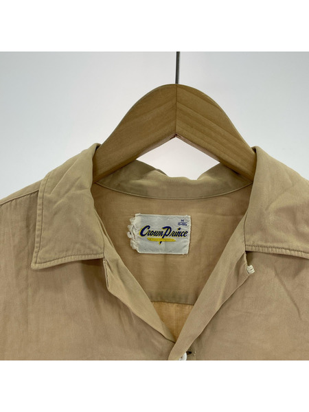 OLD・VINTAGE 半袖シャツ 60s Crown Prince ボーリングシャツ M