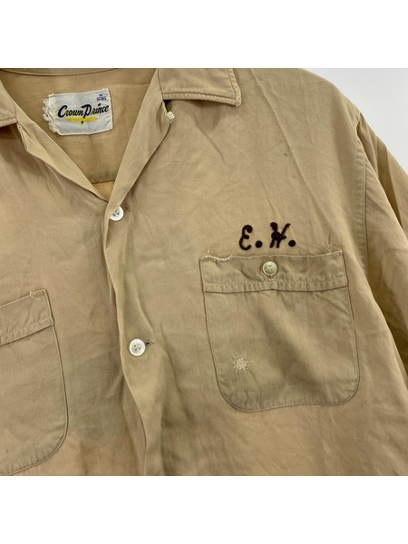 OLD・VINTAGE 半袖シャツ 60s Crown Prince ボーリングシャツ M