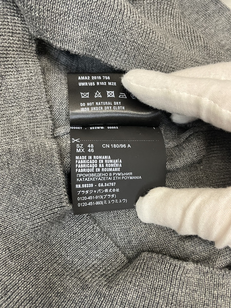 PRADA 2019 タートルネックニット 48 グレー