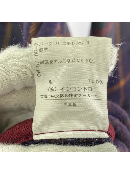 Vivienne Westwood red label ジャケット チェックビッグカラーアシンメトリーコート、2