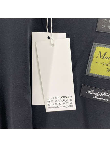MM6 26SS Label Patch L/S T-shirt M ブラック SH0NH0023