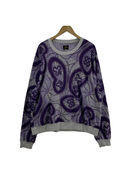 Needles 23SS Crew Sweat Shirt Papillon Pile Jq MR296 (L)