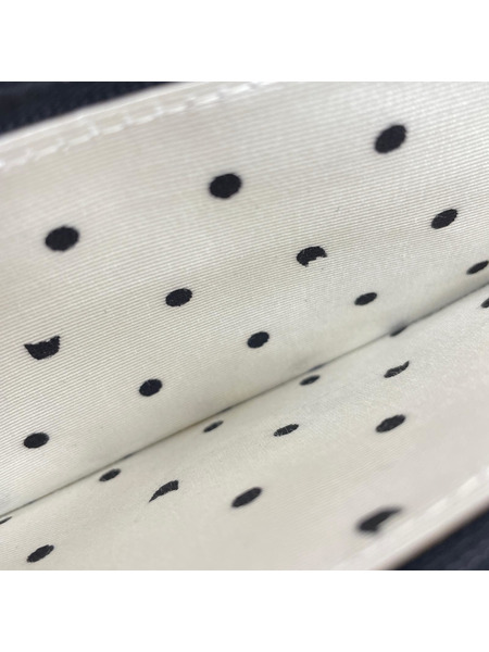 tsumori chisato CARRY 長財布 ドット柄ハーフジップ/BLK