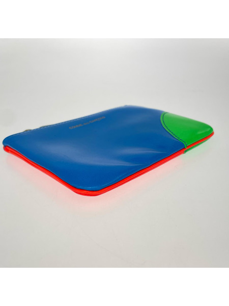 Wallet COMME des GARCONS ZIP PUC FLUO マルチカラー