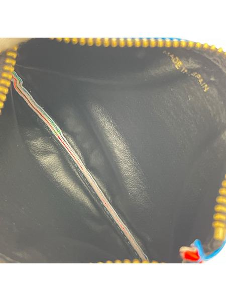 Wallet COMME des GARCONS ZIP PUC FLUO マルチカラー