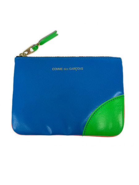 Wallet COMME des GARCONS ZIP PUC FLUO マルチカラー