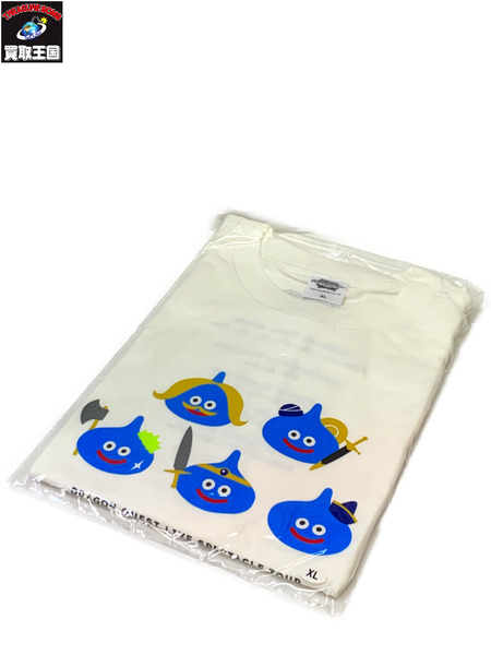 ドラゴンクエスト ライブスペクタクルツアー Tシャツ 勇者パーティスライム (Size XL) ホワイト DQLST-12 未開封 DRAGON QUEST ドラクエ DQ 