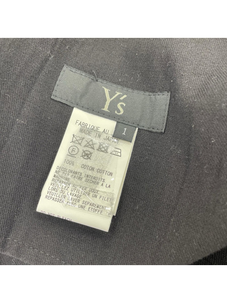 Y's ブラックデニム紐パンツ 1 ブラック YJ-P11-011