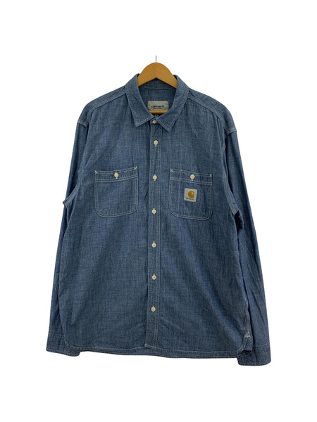 Carhartt/L/S Clink Shirt/XL/デニムシャツ[値下]